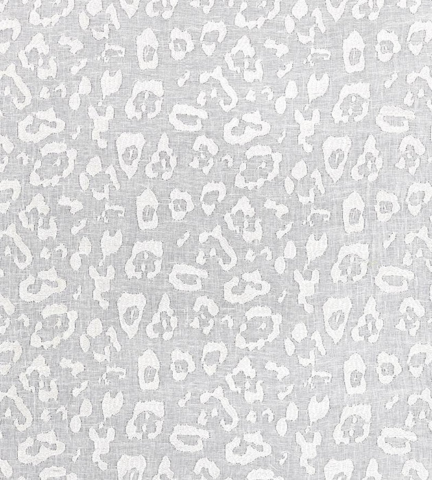Scalamandre Leopard Linen Sheer Ivory Fabric Sample SC270540001