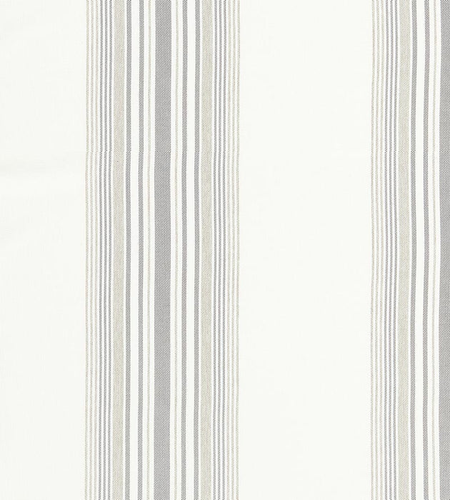 Scalamandre Nautical Stripe White Sand Fabric Sample SC270690001