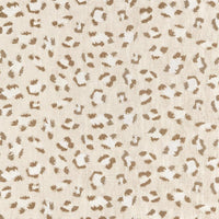 Scalamandre Broderie Leopard Camel On Cream Fabric SC270750001