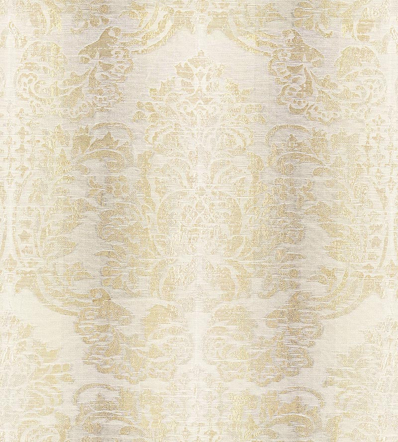 Scalamandre Sorrento Linen Damask Parchment Fabric Sample SC270930001