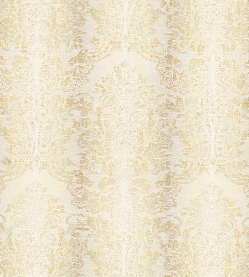 Scalamandre Sorrento Linen Damask Parchment Fabric Sample SC270930001