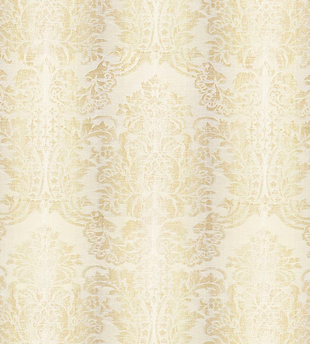 Scalamandre Sorrento Linen Damask Parchment Fabric Sample SC270930001
