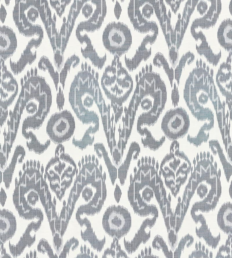 Scalamandre Bukhara Silk Ikat Indigo Fabric SC270970001
