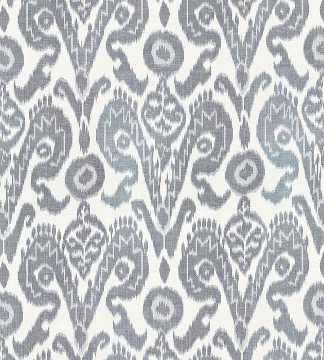 Scalamandre Bukhara Silk Ikat Indigo Fabric SC270970001