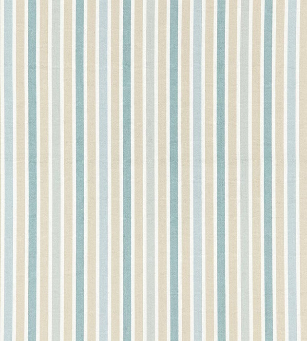 Scalamandre Leeds Cotton Stripe Seaglass Fabric Sample SC271140001