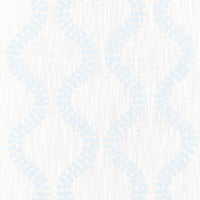 Scalamandre Foglia Embroidery Sky Fabric SC271270001