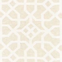 Scalamandre Linen Lattice Natural & Ivory Fabric SC271490001
