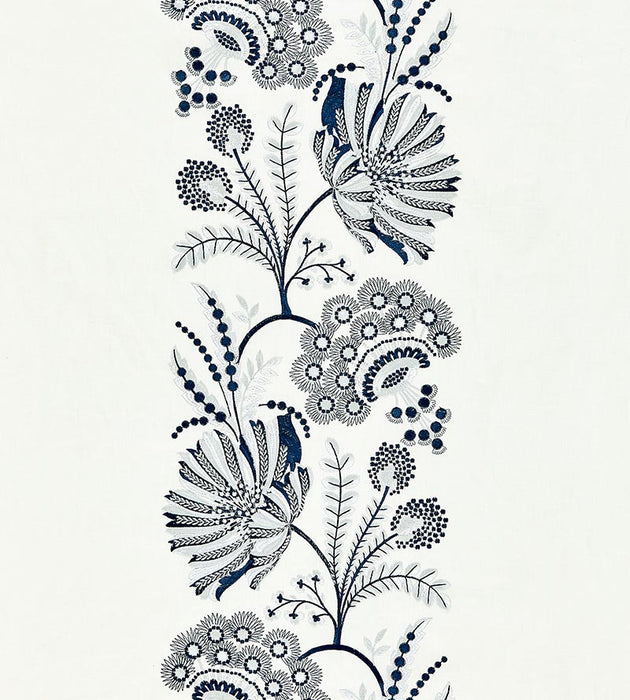 Scalamandre Annelise Embroidery Porcelain Fabric Sample SC271620001