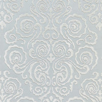 Scalamandre Cirrus Velvet Damask Mist Fabric SC272190001