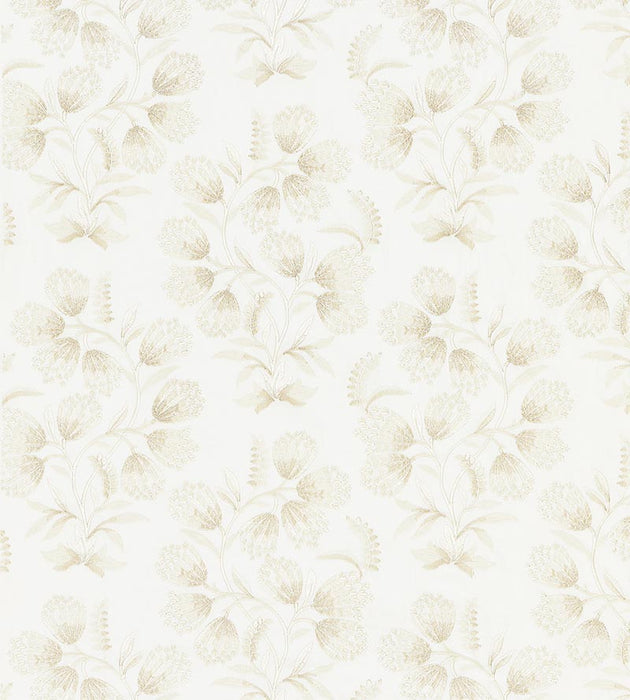 Scalamandre Hana Embroidery Oat Fabric Sample SC272330001