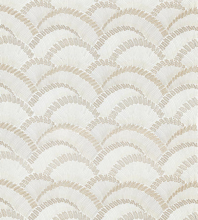 Scalamandre Lovegrass Embroidery Latte Fabric Sample SC272560001