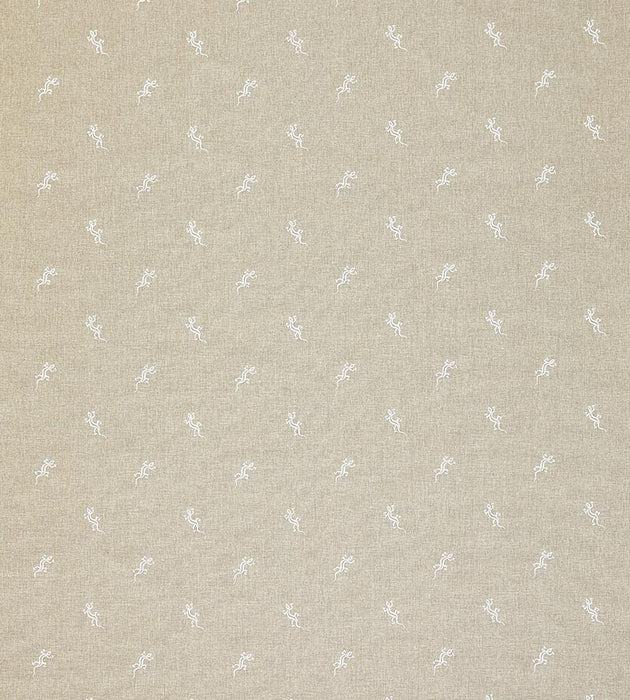 Scalamandre Gecko Embroidery - Outdoor Limestone Fabric SC273190001
