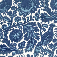 Scalamandre Spoleto - Outdoor Light & Dark Blue On White Fabric SC363890001