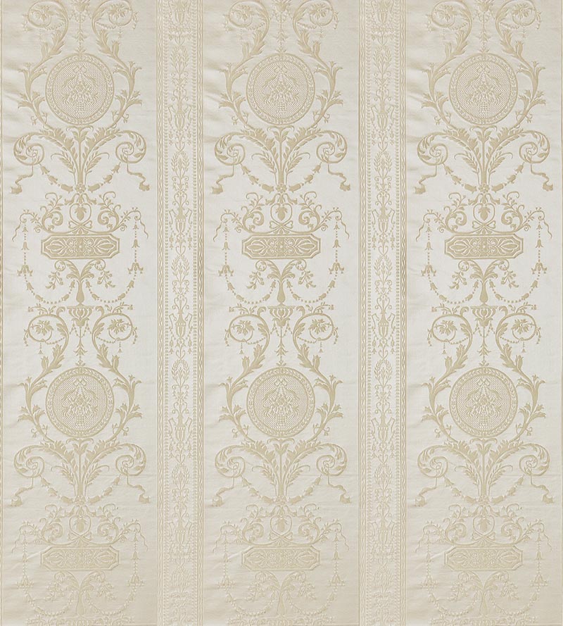Scalamandre Hepplewhite Ivory Fabric Sample SC516MM0001
