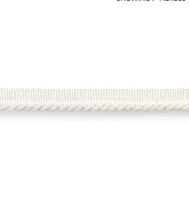 Scalamandre Anders Linen Cord Blanc Trim Sample SCC3080001