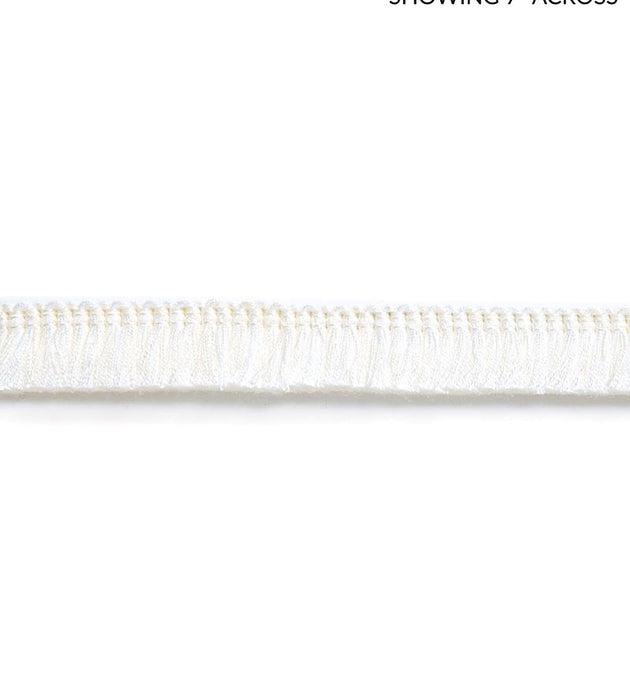 Scalamandre Gardiner Brush Fringe Snow Trim Sample SCFC14940001