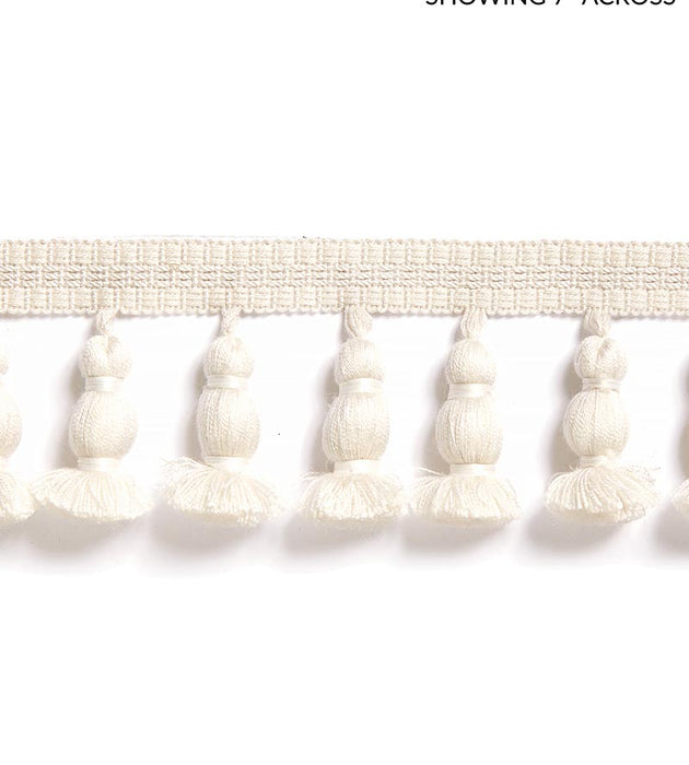 Scalamandre Halsey Onion Fringe Ivory Trim Sample SCFT14990001
