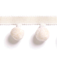 Scalamandre Osborne Pom Pom Fringe Ivory Trim SCFX15000001