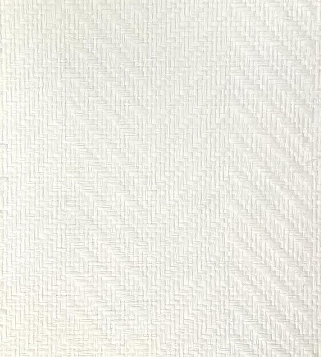 Scalamandre Basket Weave G1192 White Wallpaper SCG11920001