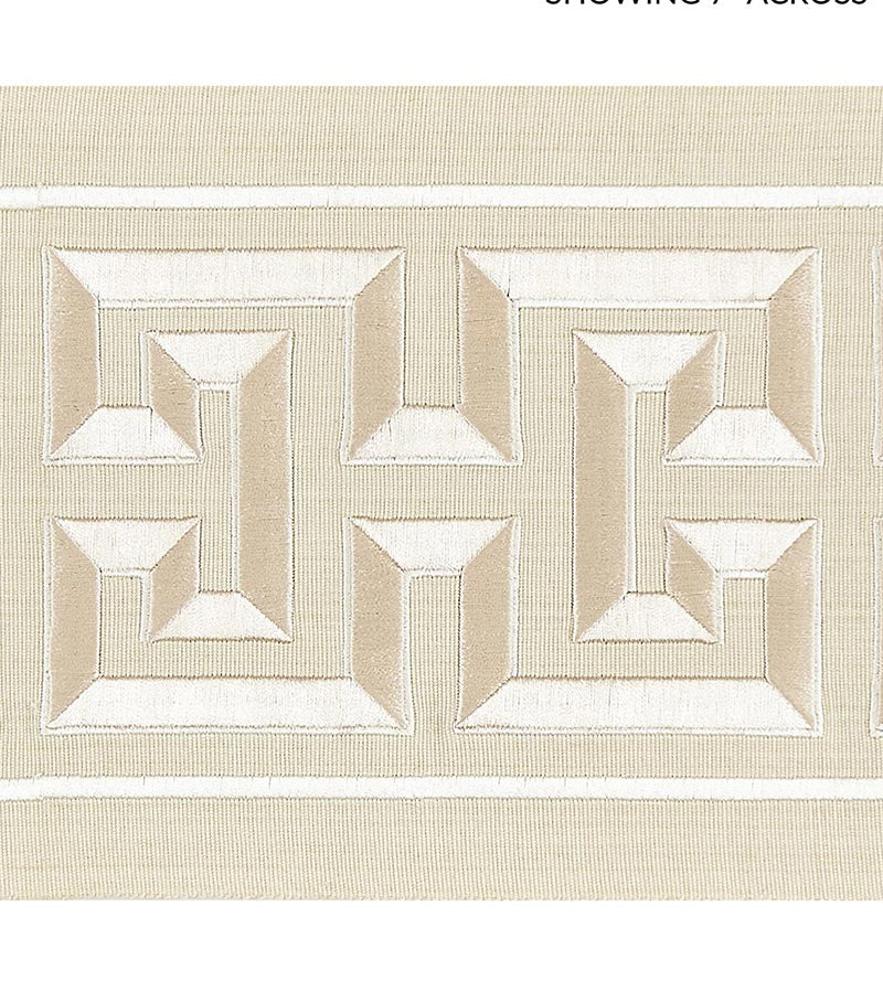 Scalamandre Imperial Embroidered Tape Sand Trim SCT32800001