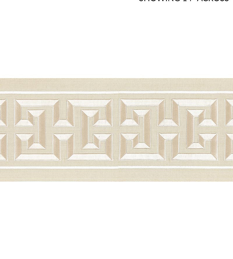 Scalamandre Imperial Embroidered Tape Sand Trim SCT32800001