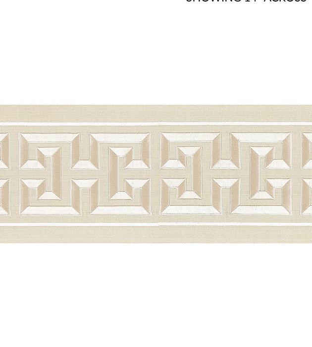Scalamandre Imperial Embroidered Tape Sand Trim SCT32800001