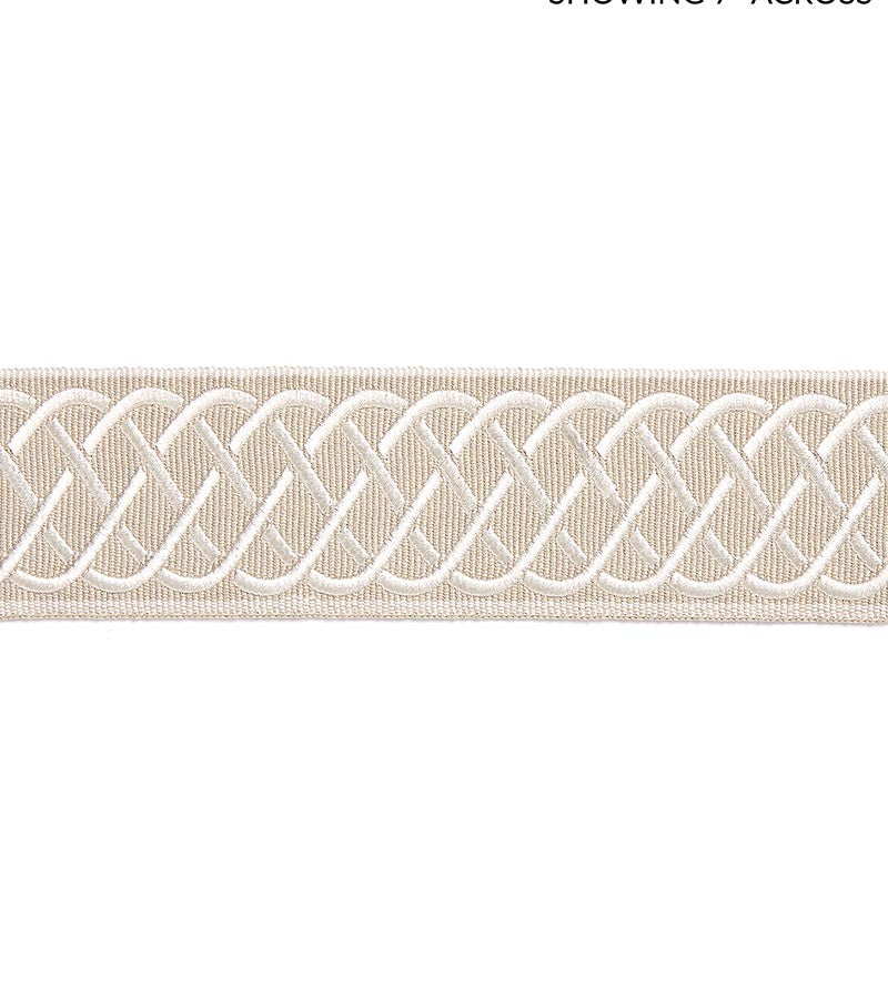 Scalamandre Helix Embroidered Tape Linen Trim SCT32840001