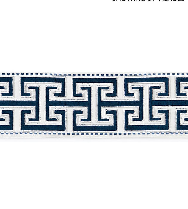 Scalamandre Luxor Velvet Tape Porcelain Trim Sample SCT33040001