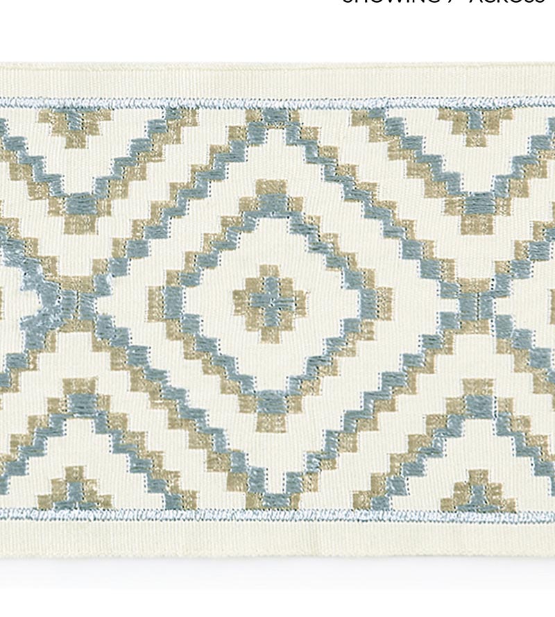 Scalamandre Medina Embroidered Tape Mineral Trim SCT33060001