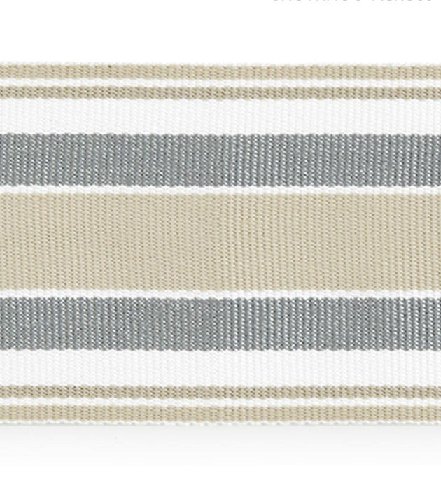 Scalamandre Marina Stripe Tape Pebble Trim Sample SCT33110001