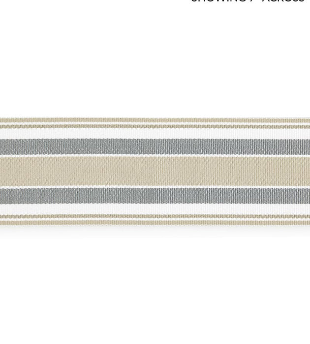 Scalamandre Marina Stripe Tape Pebble Trim Sample SCT33110001