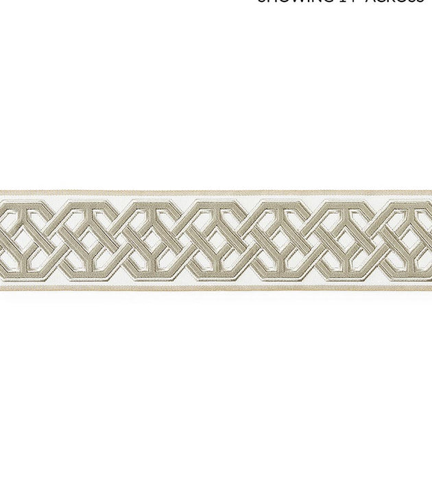 Scalamandre Beaufort Velvet Tape Linen Trim Sample SCT33220001