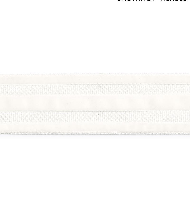 Scalamandre Runway Velvet Tape Snow Trim Sample SCT33250001