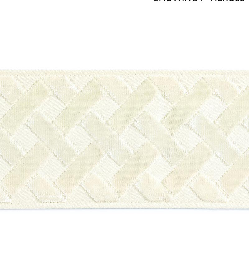 Scalamandre Parquet Velvet Tape Bechamel Trim Sample SCT33260001