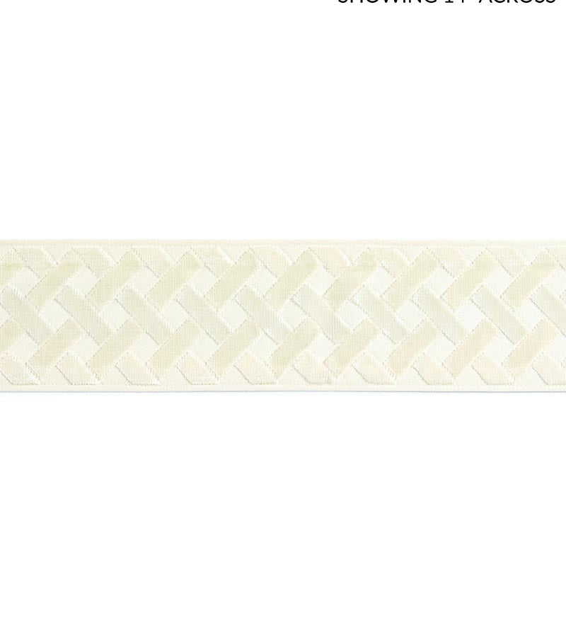 Scalamandre Parquet Velvet Tape Bechamel Trim Sample SCT33260001