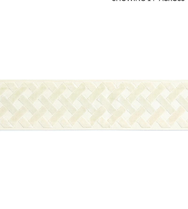 Scalamandre Parquet Velvet Tape Bechamel Trim Sample SCT33260001