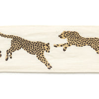 Scalamandre Leaping Cheetah Embrdry Tape Dune Trim SCT33310001