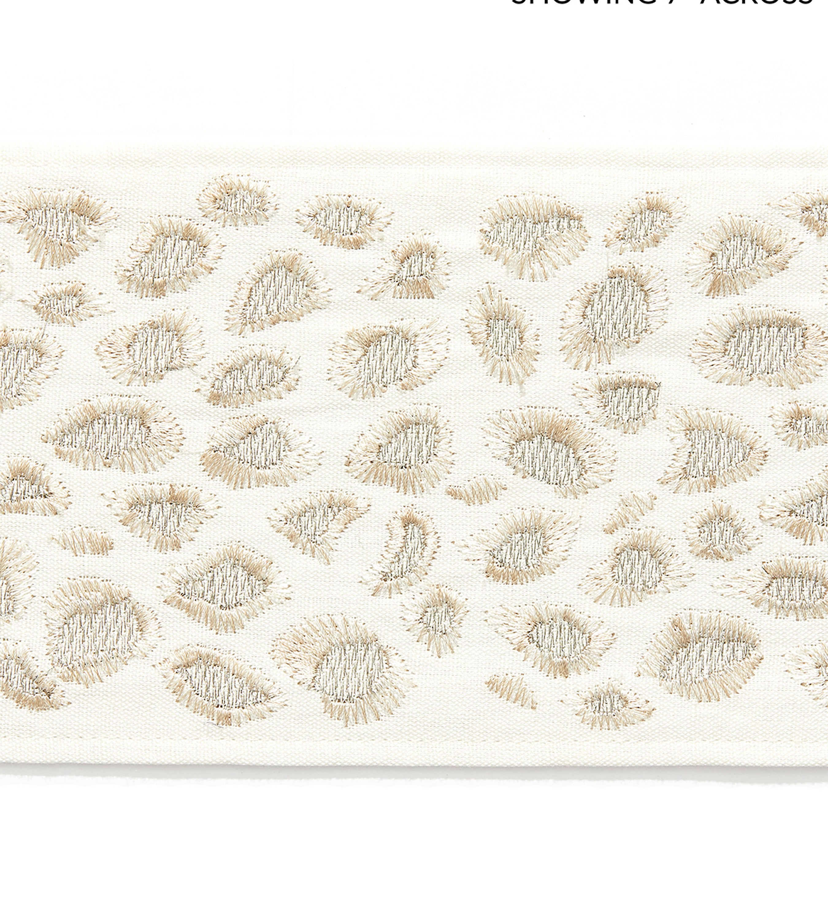 Scalamandre Catwalk Embroidered Tape Pearl Trimming Sample SCT33340001