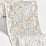 Scalamandre Paisley Embroidered Tape Silver Sand Trimming Sample SCT33400001