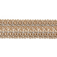 Scalamandre Selena Gimp Braid Flax & Silver Trim SCV12400001