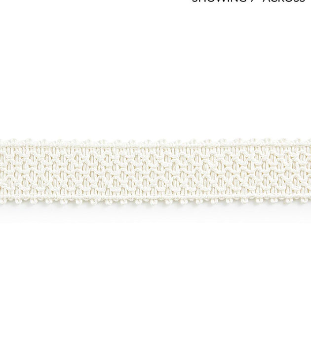 Scalamandre Ansa Linen Braid Blanc Trim Sample SCV12450001