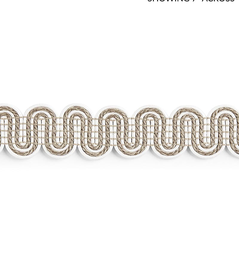 Scalamandre Serpentine Braid Linen Trim Sample SCV12460001