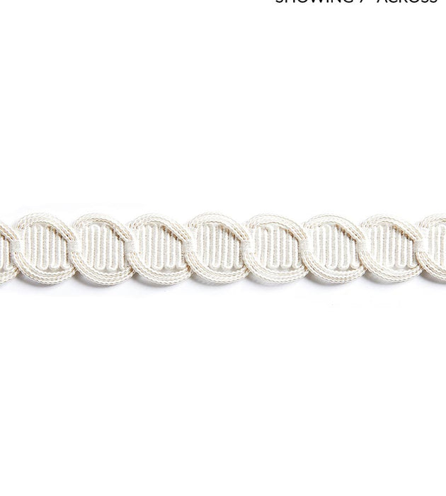 Scalamandre Crescent Braid Frost Trim Sample SCV12480001