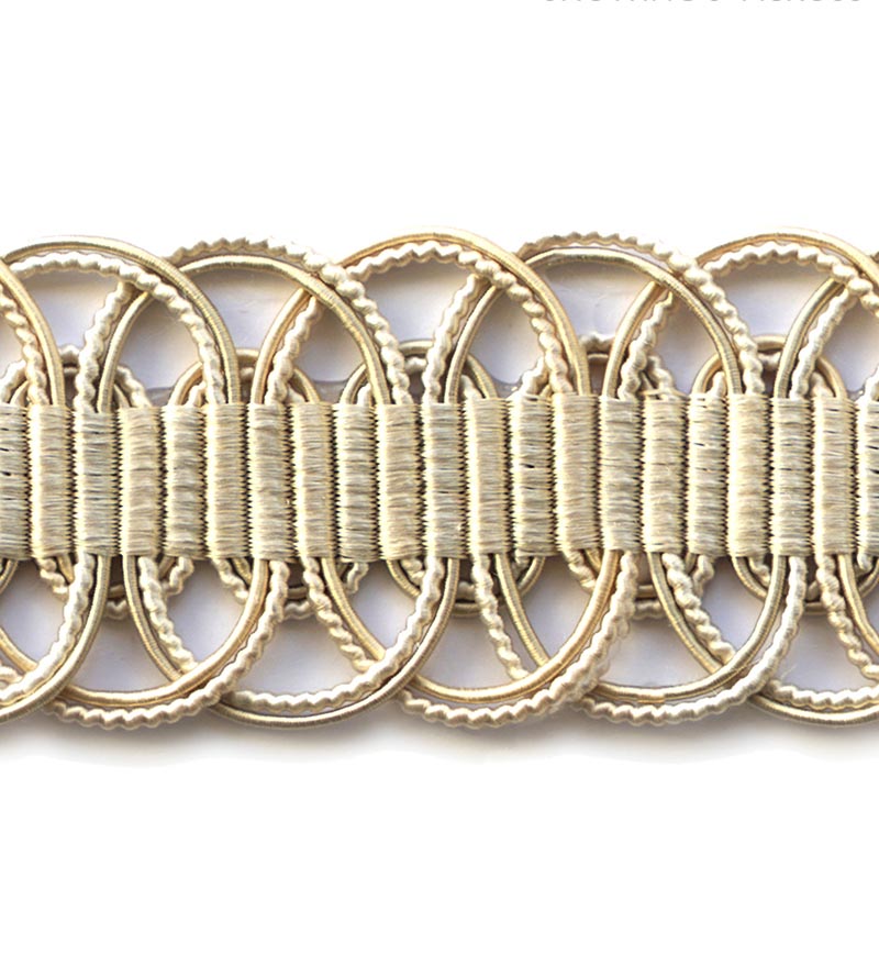 Scalamandre Le Mans Linen Whites Trim Sample SCV8750001