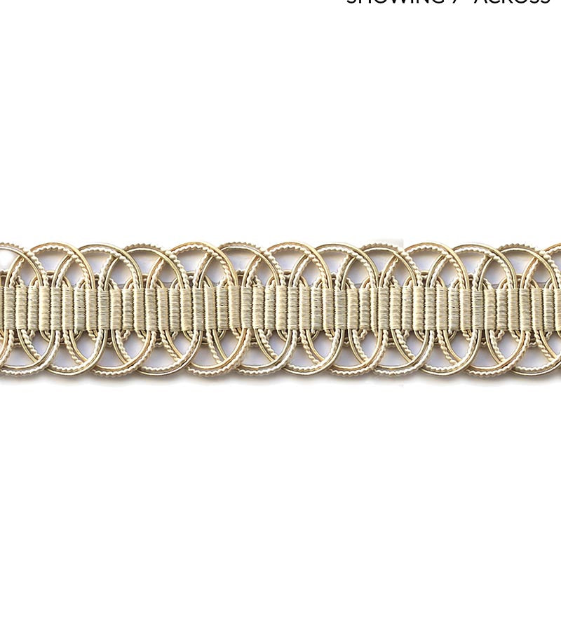 Scalamandre Le Mans Linen Whites Trim Sample SCV8750001