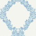 Scalamandre Wreath | Removable Sky Blue Wallpaper Sample SCWP20370PS0001