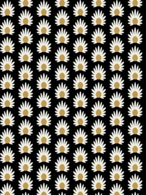 Scalamandre Fleur | Removable Black Wallpaper Sample SCWP27123PS0001