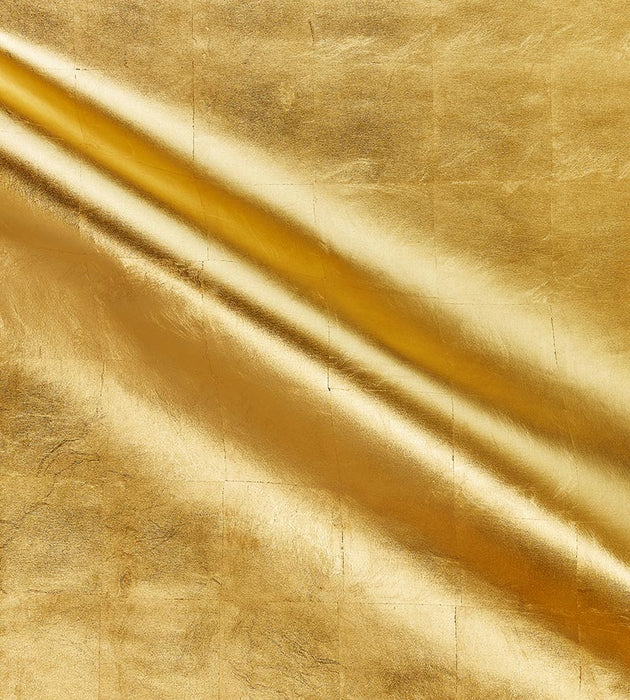 Scalamandre Gold Leaf Gold Metal Wallpaper SCWP883340001