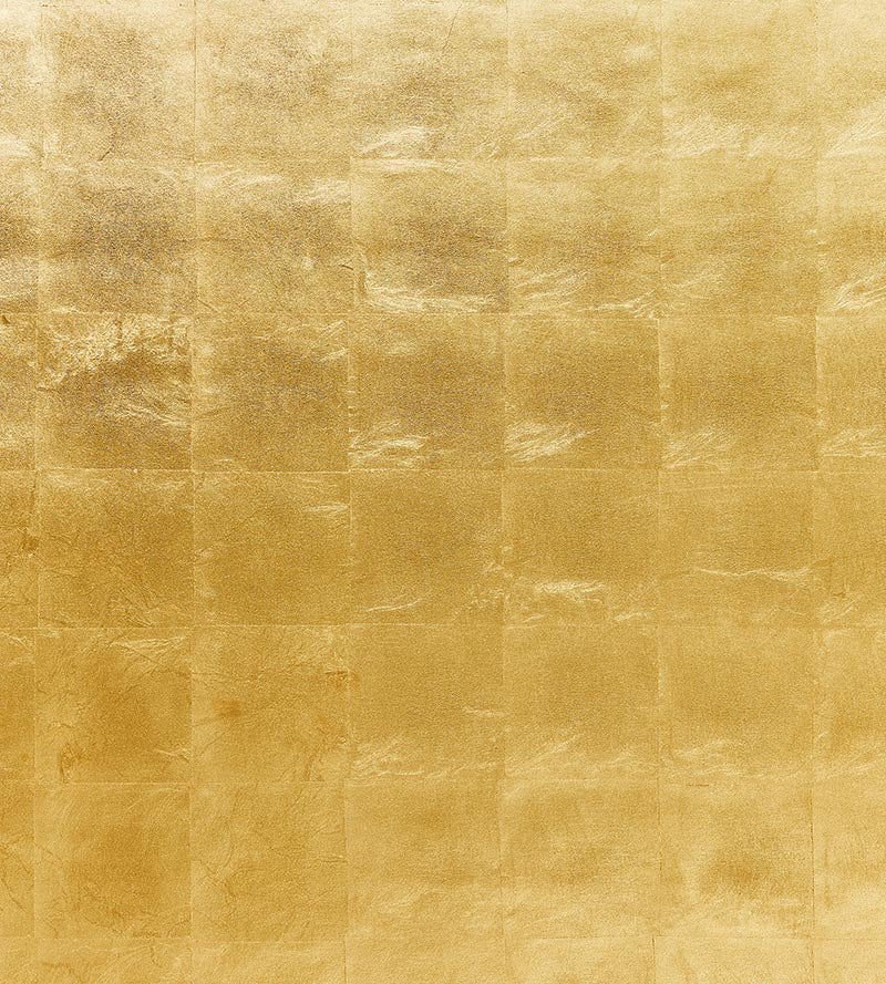 Scalamandre Gold Leaf Gold Metal Wallpaper SCWP883340001