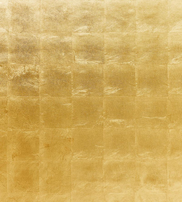Scalamandre Gold Leaf Gold Metal Wallpaper SCWP883340001